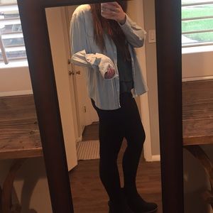 Button up light blue shirt